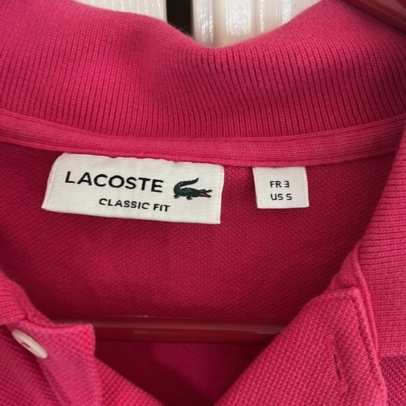Lacoste Fuschia Polo - Picture 2 of 6